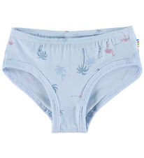 Joha Trusser - Bambus - Lyseblå m. Flamingoer