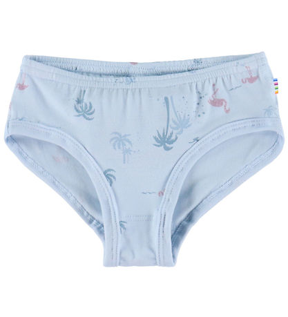 Joha Trusser - Bambus - Lyseblå m. Flamingoer