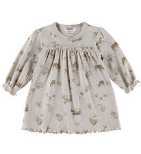 Joha Kjole - Lys Beige m. Bondegårdsdyr