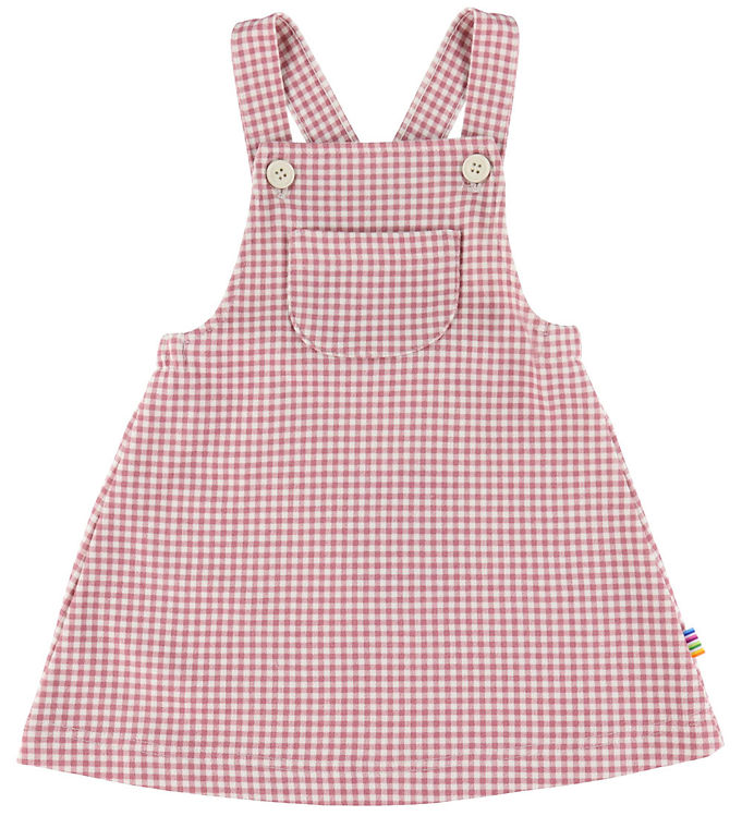 Joha Kjole - Pinafore - Mørkerosa m. Tern