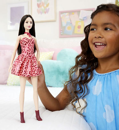 Barbie Dukke - 30 cm - Fashionista - Pink Leopard Brunette