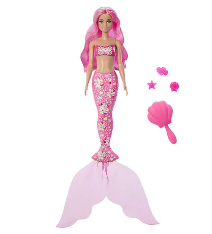 Barbie Dukke - 30 cm - Color Reveal Mermaid Treasures - Assort.