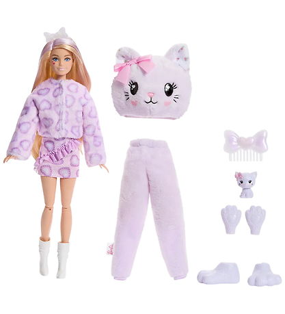 Barbie Dukke - Cutie Reveal Sweet Bows - Purple Kitten