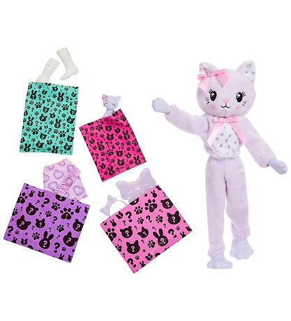 Barbie Dukke - Cutie Reveal Sweet Bows - Purple Kitten