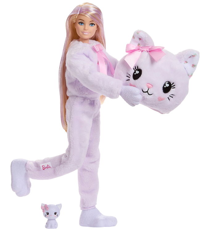 Barbie Dukke - Cutie Reveal Sweet Bows - Purple Kitten