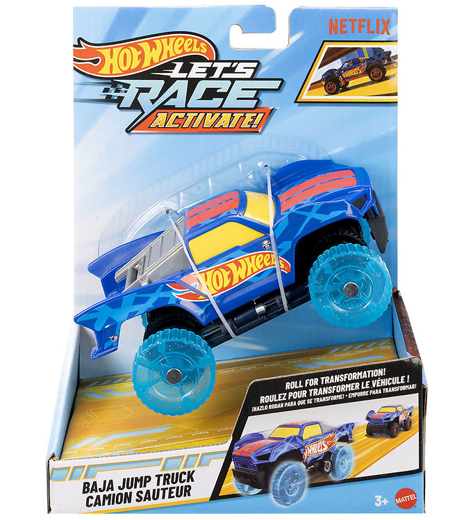 Hot Wheels Bil - Let's Race - 1:32 - Baja Jump Truck Camion Saut