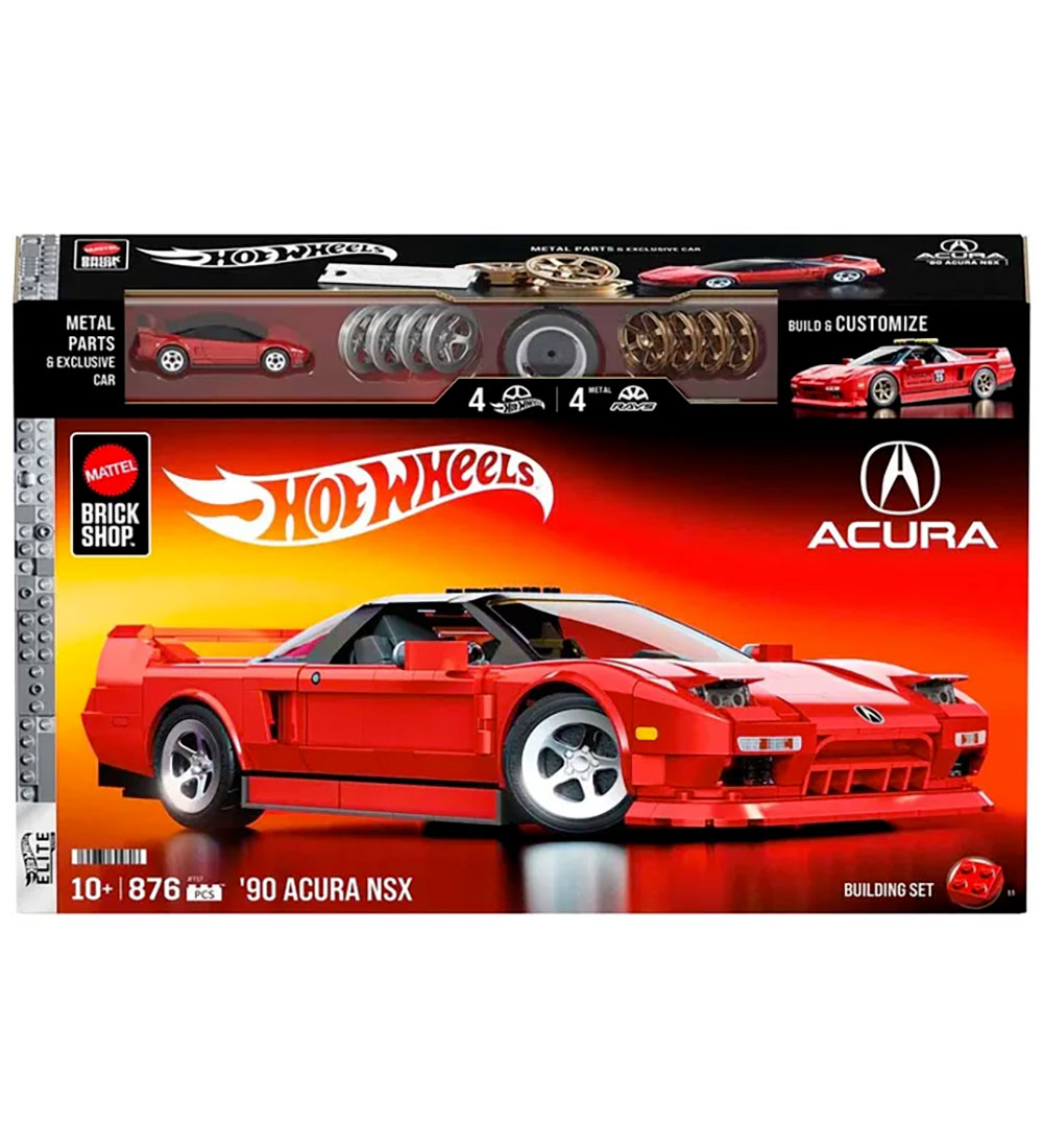 Hot Wheels Brick Shop Set - Elite-Serie - '90 Acura NSX - 876 D - Hot Wheels - One Size - Klötze