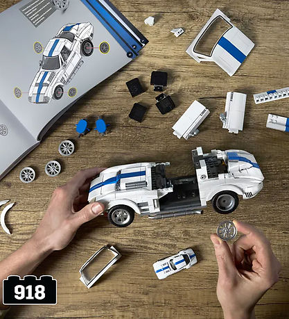 Hot Wheels Bil - Brick Shop Elite Series - Corvette Sport