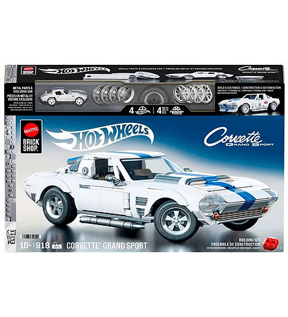 Hot Wheels Bil - Brick Shop Elite Series - Corvette Sport
