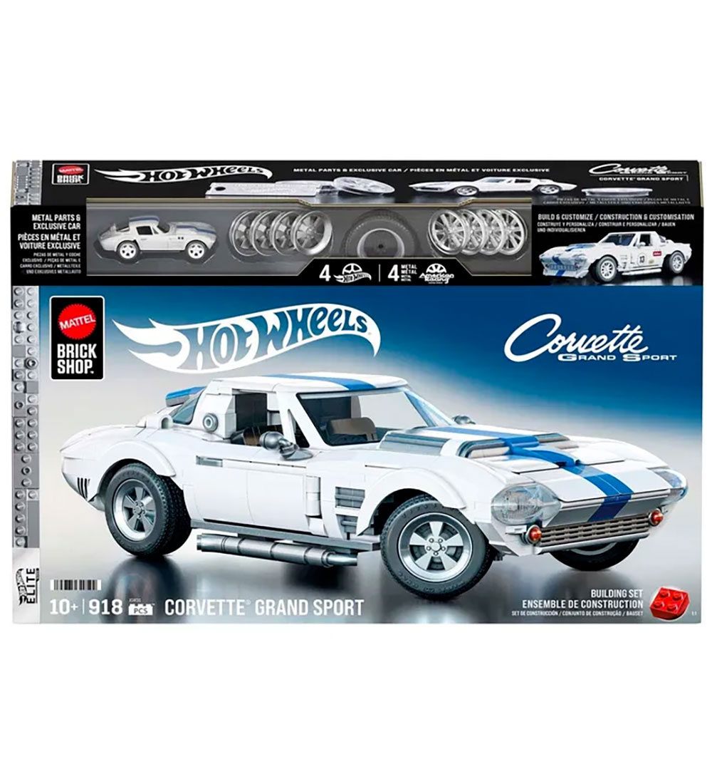 Hot Wheels Brick Shop Set - Elite-Serie - Corvette Grand Sport - Hot Wheels - One Size - Klötze