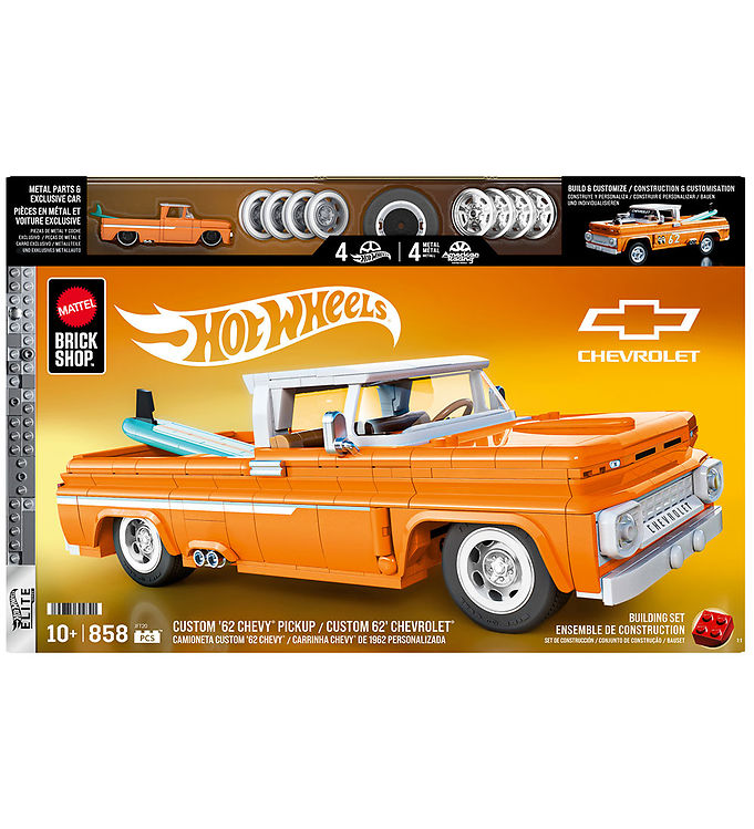 Hot Wheels Brick Shop Sæt - Elite Series - Custom '62 Chevy Pick