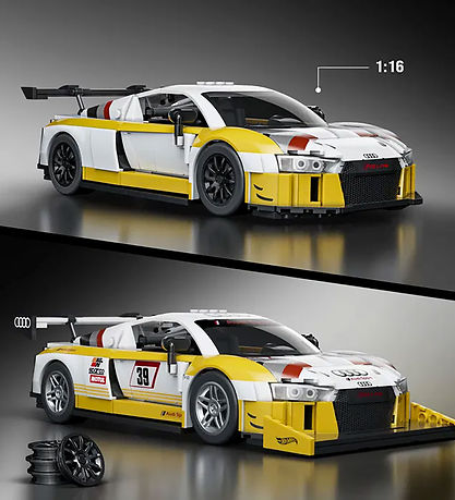 Hot Wheels Bil - Brick Shop Elite Series - Audi R8 LMS