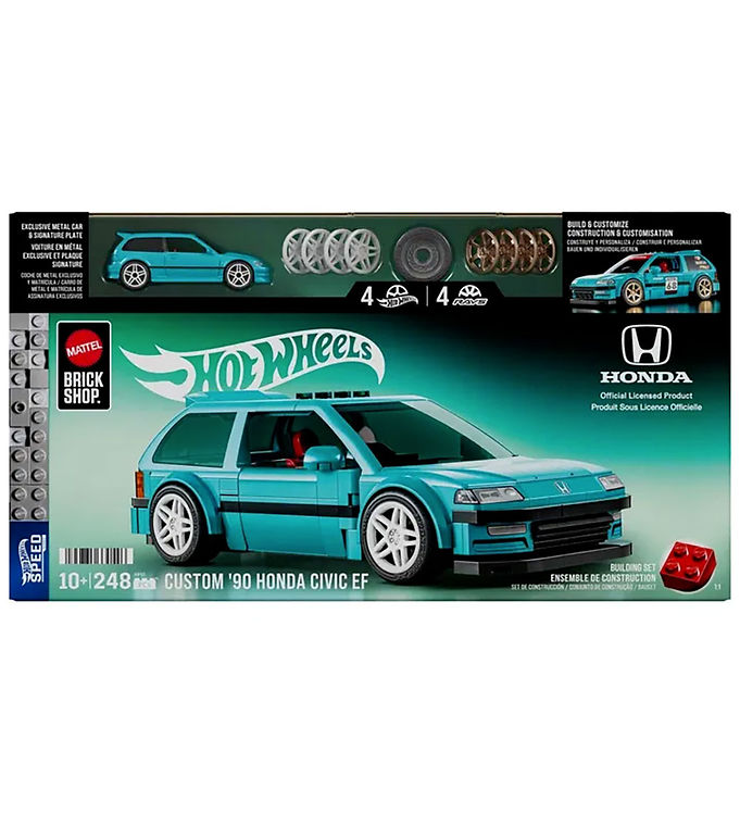 Hot Wheels Bil - Brick Shop Speed Series - Honda Civic EF