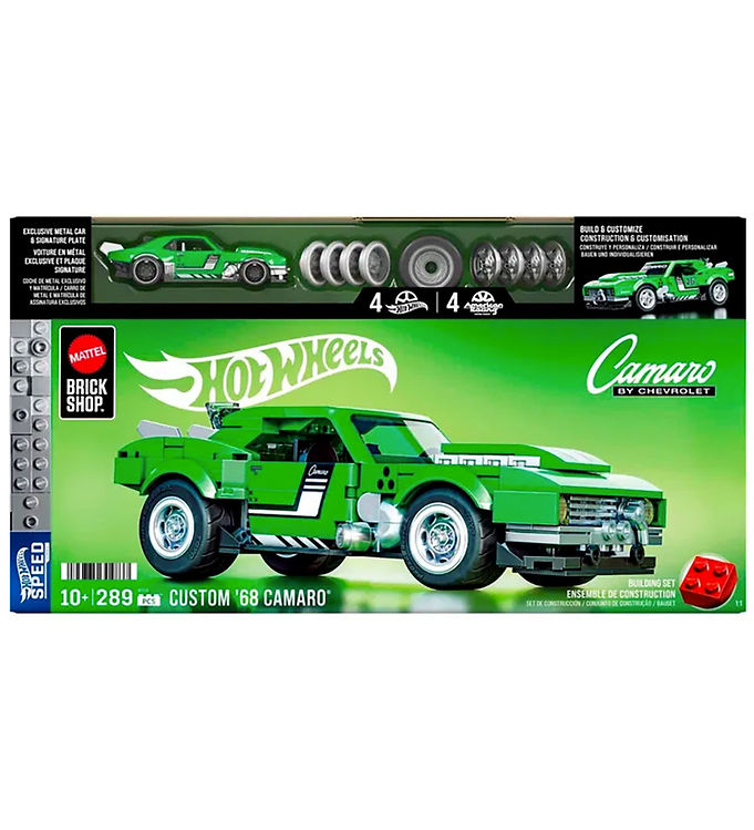 Hot Wheels Brick Shop Sæt - Speed Series - '68 Camaro - 289 Dele