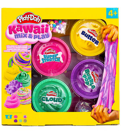 Play-Doh Slim - Kawaii Mix & Play - 4-pak