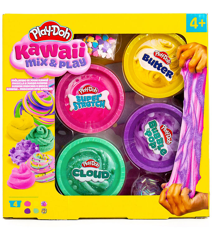 Play-Doh Slim - Kawaii Mix & Play - 4-pak