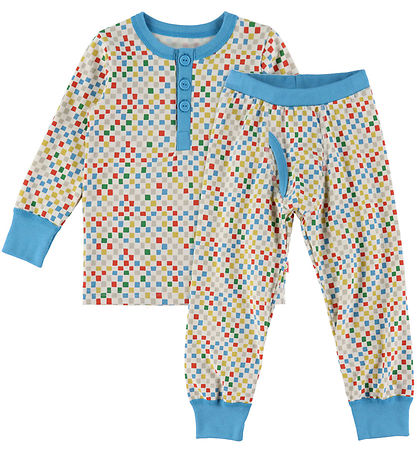 Katvig Pyjama set - 2-delig - Crème/Blauw