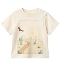 Copenhagen Colors T-shirt - Landscape Print - Cream