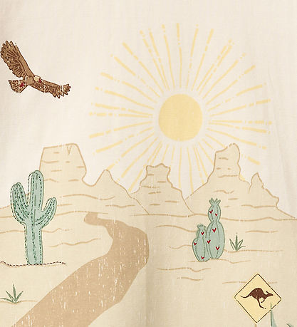 Copenhagen Colors T-shirt - Landscape Print - Cream