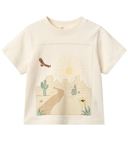 Copenhagen Colors T-shirt - Landscape Print - Cream