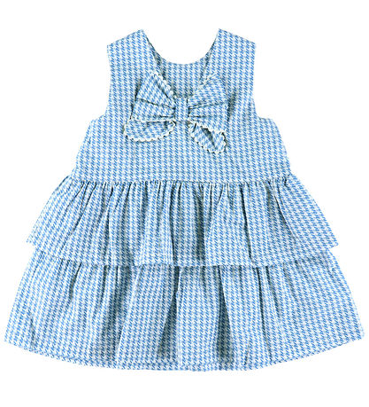 Copenhagen Colors Kjole - Houndstooth - Blå