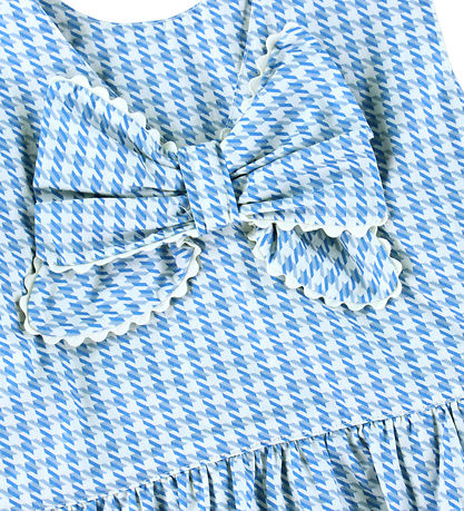 Copenhagen Colors Kjole - Houndstooth - Blå