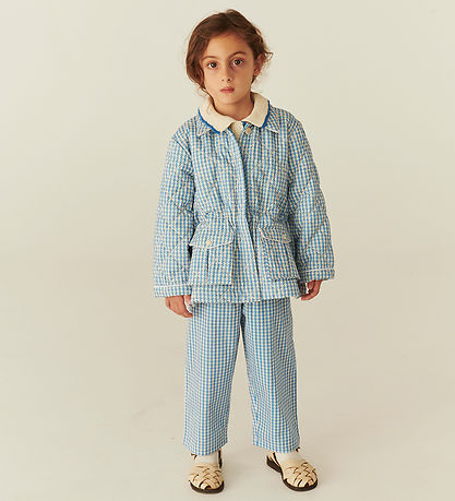 Copenhagen Colors Bukser - Houndstooth - Blå