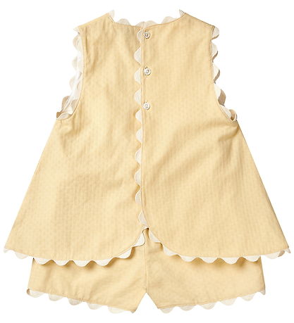 Copenhagen Colors Shortssæt - Top/Shorts - Pale Yellow Comb