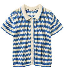 Copenhagen Colors Cardigan - Crochet - Ocean Blue/Cream