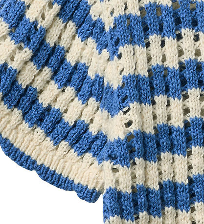Copenhagen Colors Cardigan - Hæklet - Ocean Blue/Cream