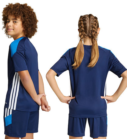 adidas Performance T-shirt - Tiro - Dkblue/Broyal/White