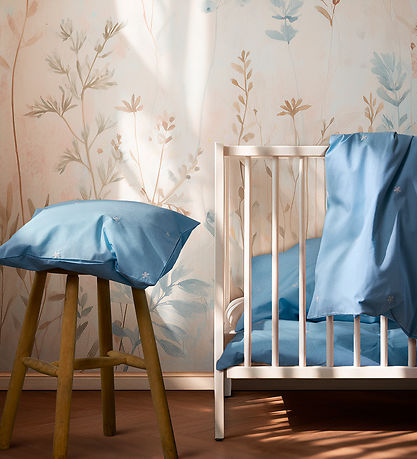 Juna Sengetøj - Daisy - Baby - Light Blue