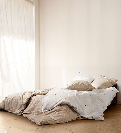 Juna Sengetøj - Daisy - Voksen - Sand/White