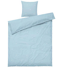 Juna Sengetøj - Voksen - Daisy - Lyseblå m. Blomster