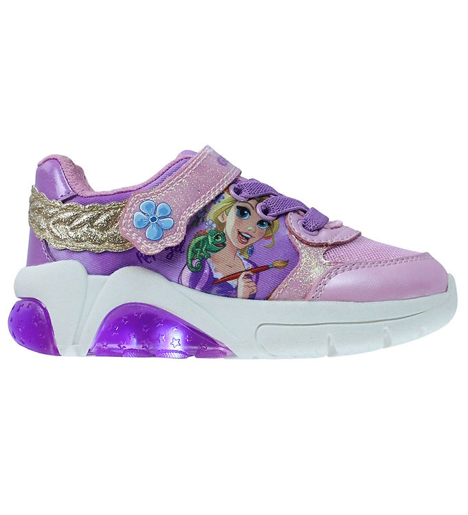 Geox Sko - J Fadinlight - Pink/Dk Lilac