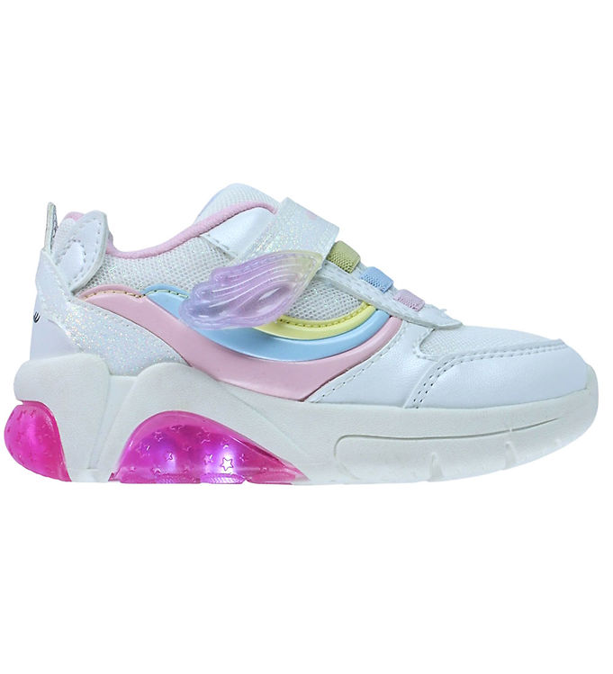 Geox Sko - J Fadinlight - White/Multicolor