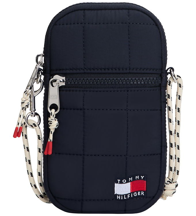 Tommy Hilfiger Taske - Wavy Quilted Phone - Space BlueBlue