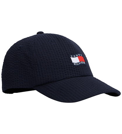 Tommy hilfiger Kasket - Wavy Flag - Space BlueBlue
