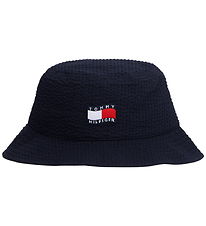 Tommy Hilfiger Bøllehat - Wavy Flag - Space BlueBlue