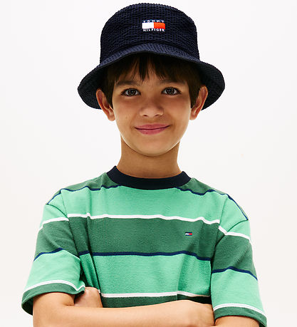 Tommy Hilfiger Bøllehat - Wavy Flag - Space BlueBlue