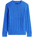 Tommy Hilfiger bluse - Cable - Empire BlueBlue