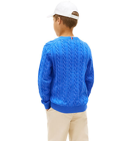 Tommy Hilfiger bluse - Cable - Empire BlueBlue