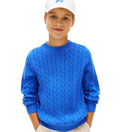 Tommy Hilfiger bluse - Cable - Empire BlueBlue