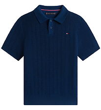 Tommy Hilfiger Polo - Strick - Dark Nachtmarineblau