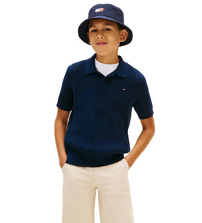 Tommy Hilfiger Polo - Strik - Dark Night NavyBlue