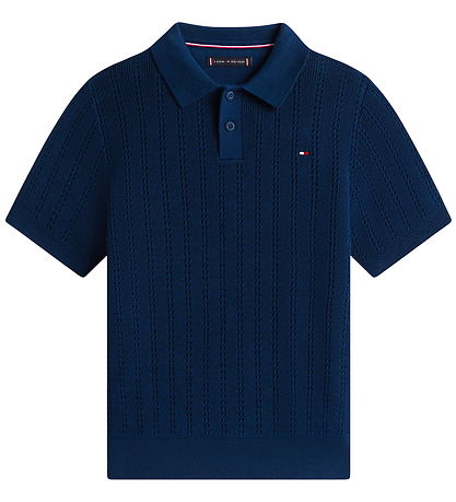 Tommy Hilfiger Polo - Strik - Dark Night NavyBlue