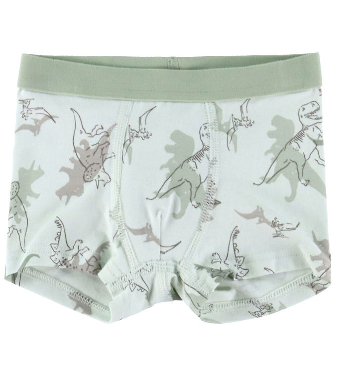 Joha Boxershorts - Lysegrøn m. Dinosaurer