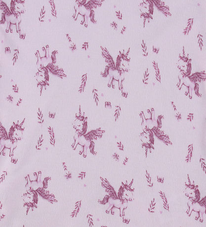 Joha Body l/æ - Bambus - Lyserød m. Enhjørninger