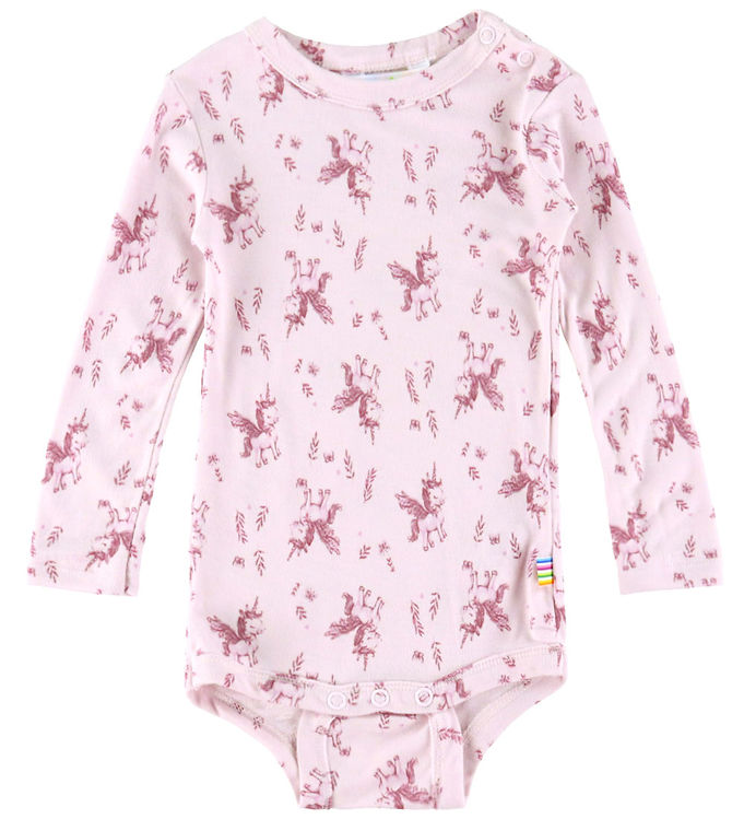 Joha Body l/æ - Bambus - Lyserød m. Enhjørninger billede
