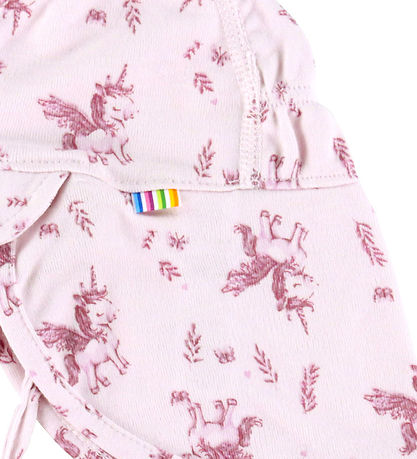 Joha Legionærhat - Bambus - Lyserød m. Enhjørninger